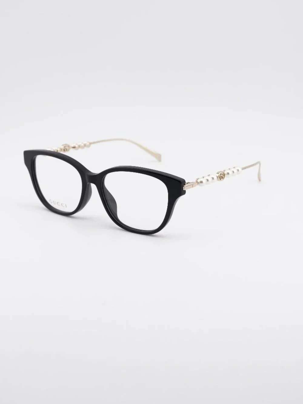 Gucci GG1972OA 001 Eyeglasses Black / Gold 54mm Square Frame